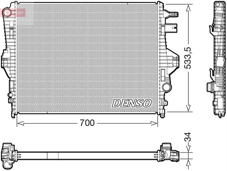 RADİATOR. ENGİNE COOLİNG PORSCHE CAYENNE 92A 10-