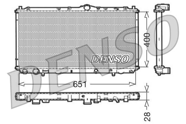 RADİATOR. ENGİNE COOLİNG MITSUBISHI CARISMA 95-06