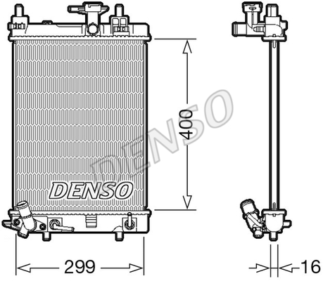 RADİATOR. ENGİNE COOLİNG DAIHATSU CUORE VII 06-