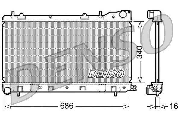 RADİATOR. ENGİNE COOLİNG SUBARU FORESTER 97-02