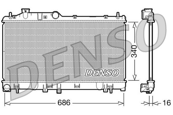 RADİATOR. ENGİNE COOLİNG SUBARU FORESTER 08-
