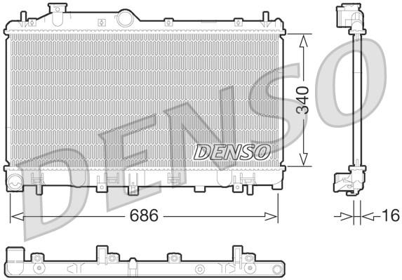 RADİATOR. ENGİNE COOLİNG SUBARU LEGACY V 09-14