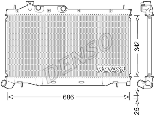 RADİATOR. ENGİNE COOLİNG SUBARU FORESTER 13-