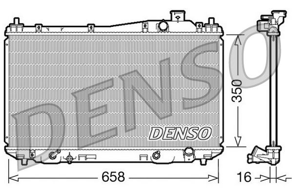 RADİATOR. ENGİNE COOLİNG HONDA CIVIC VII 00-05