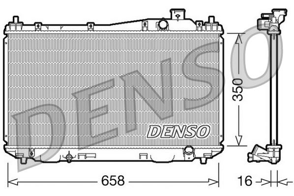 RADİATOR. ENGİNE COOLİNG HONDA CIVIC VII 00-05