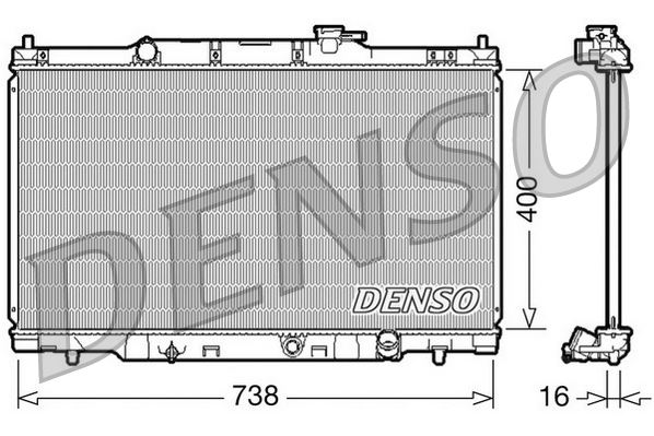 RADİATOR. ENGİNE COOLİNG HONDA CR-V II 01-06