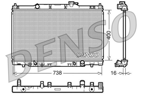 RADİATOR. ENGİNE COOLİNG HONDA CR-V II 01-06