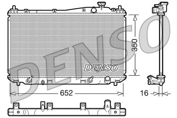 RADİATOR. ENGİNE COOLİNG HONDA CIVIC VII 00-05