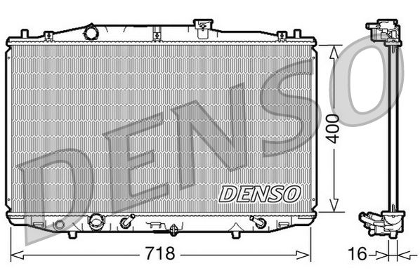 RADİATOR. ENGİNE COOLİNG HONDA ACCORD VII 03-08