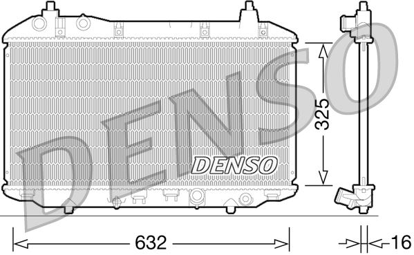 RADİATOR. ENGİNE COOLİNG HONDA CIVIC VIII HATCHBACK 05-