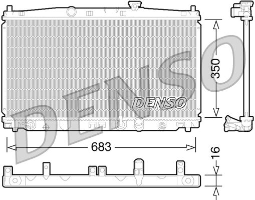 RADİATOR. ENGİNE COOLİNG HONDA INSIGHT 09-