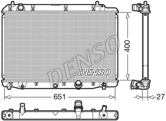 RADİATOR. ENGİNE COOLİNG HONDA CR-V II 01-06