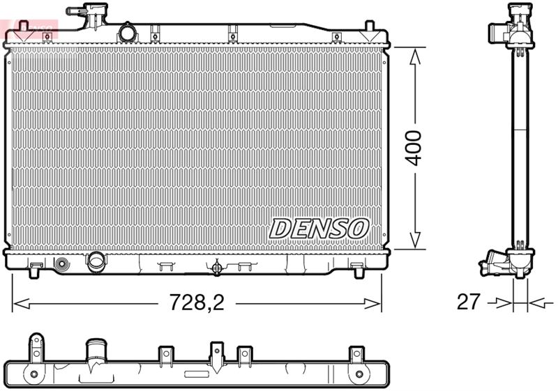 RADİATOR. ENGİNE COOLİNG HONDA CR-V III 06-
