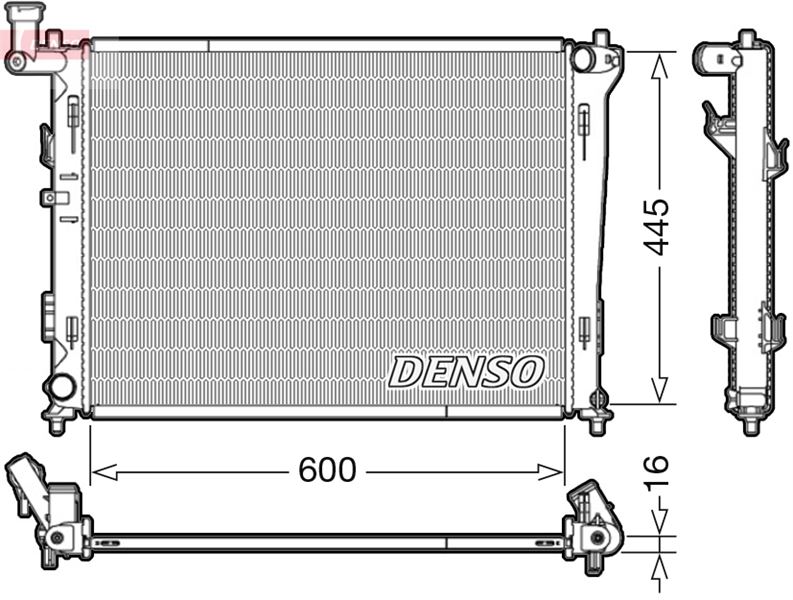 RADİATOR. ENGİNE COOLİNG HYUNDAI ELANTRA 00-06