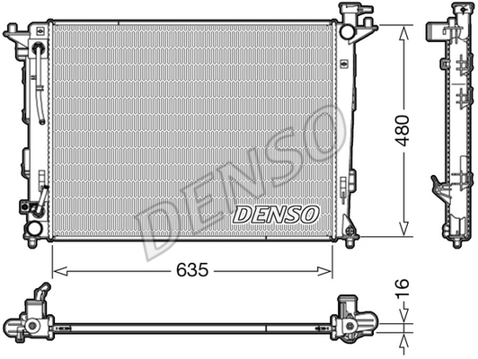 RADİATOR. ENGİNE COOLİNG HYUNDAI İX35 09-
