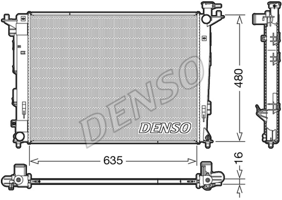 RADİATOR. ENGİNE COOLİNG HYUNDAI İX35 09-