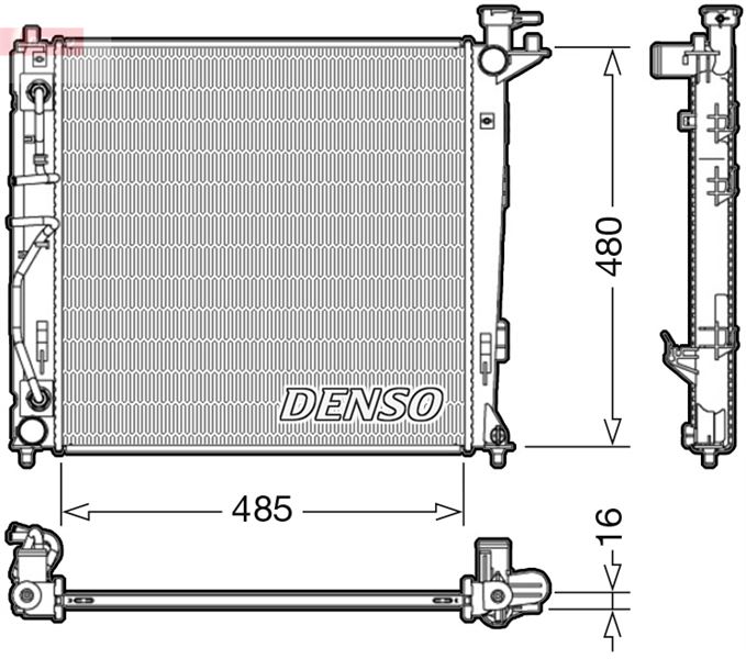 RADİATOR. ENGİNE COOLİNG HYUNDAI İX35 09-