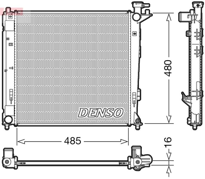 RADİATOR. ENGİNE COOLİNG HYUNDAI İX35 09-