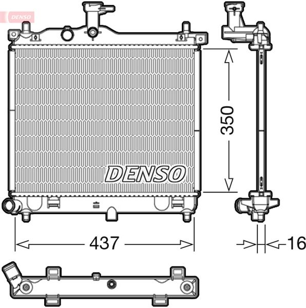 RADİATOR. ENGİNE COOLİNG HYUNDAI İ10 I 07-13