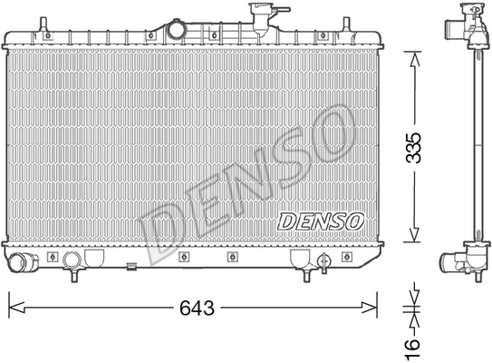 RADİATOR. ENGİNE COOLİNG HYUNDAI ACCENT II 99-06