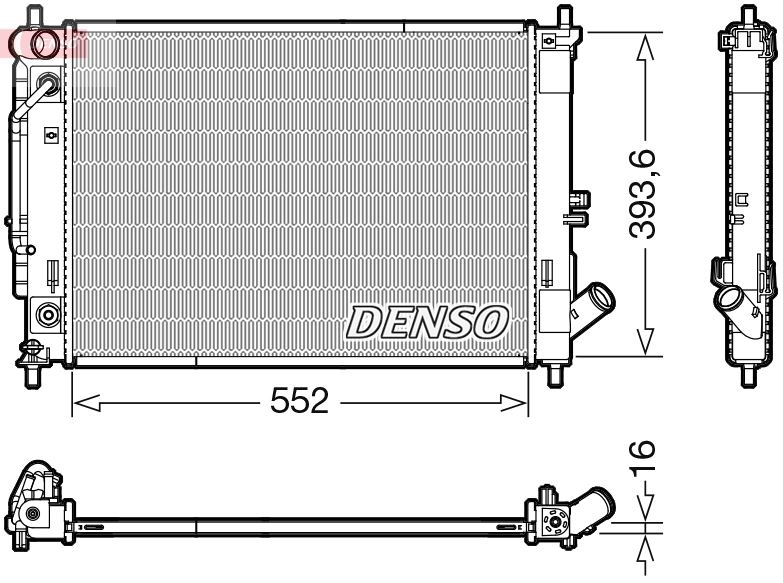 RADİATOR. ENGİNE COOLİNG HYUNDAI ELANTRA 10-