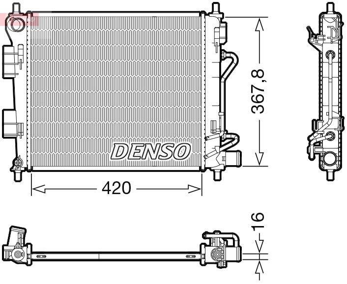 RADİATOR. ENGİNE COOLİNG HYUNDAI İ10 II 13-