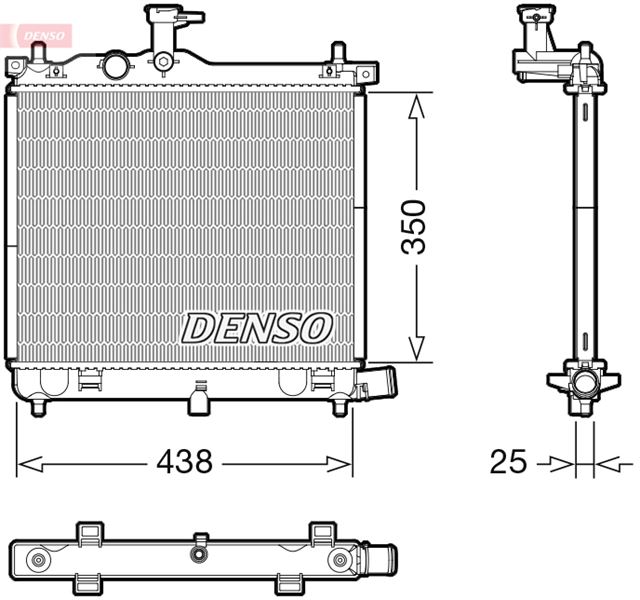 RADİATOR. ENGİNE COOLİNG HYUNDAI İ10 I 07-13