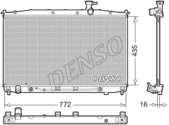 RADİATOR. ENGİNE COOLİNG HYUNDAI SANTA F II 06-13