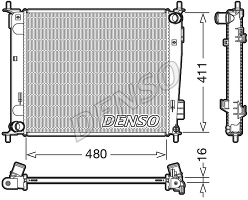 RADİATOR. ENGİNE COOLİNG KIA SOUL I 09-