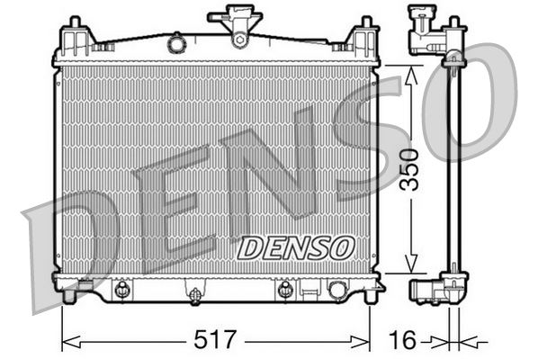 RADİATOR. ENGİNE COOLİNG MAZDA 2 07-15