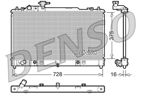 RADİATOR. ENGİNE COOLİNG MAZDA 6 07-13