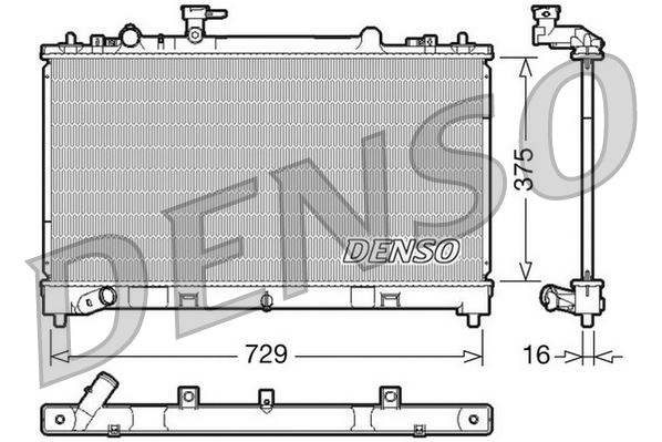 RADİATOR. ENGİNE COOLİNG MAZDA 6 07-13
