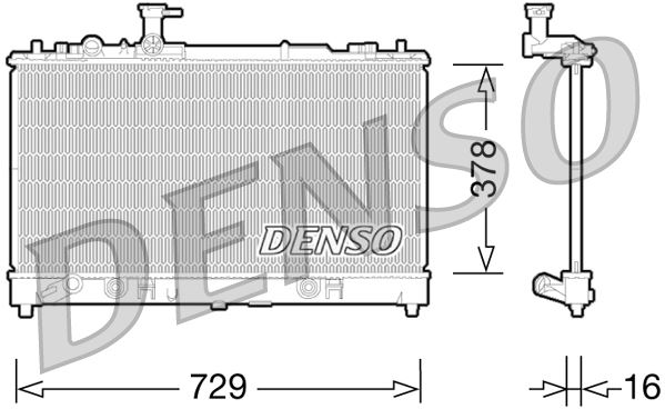 RADİATOR. ENGİNE COOLİNG MAZDA 6 02-07