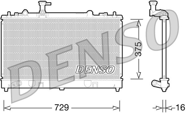 RADİATOR. ENGİNE COOLİNG MAZDA 6 02-07