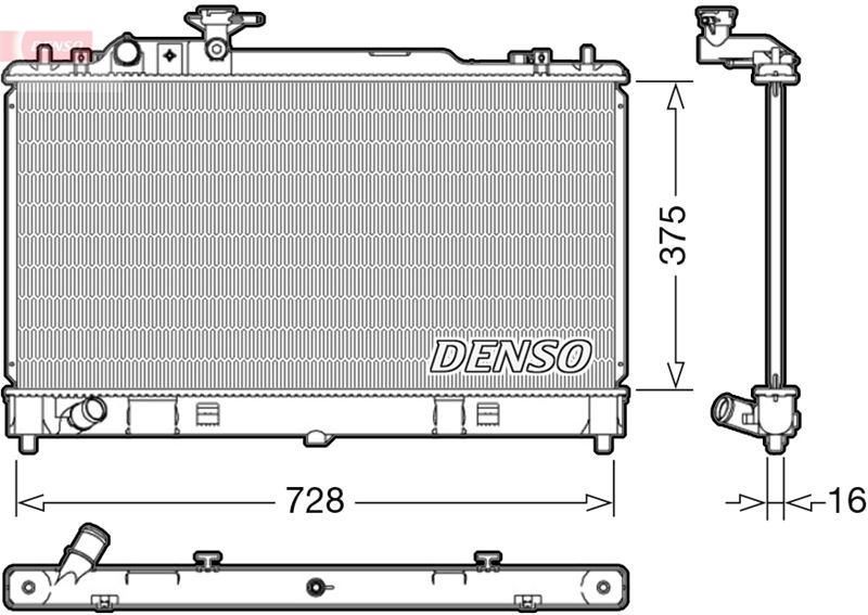 RADİATOR. ENGİNE COOLİNG MAZDA 6 02-07