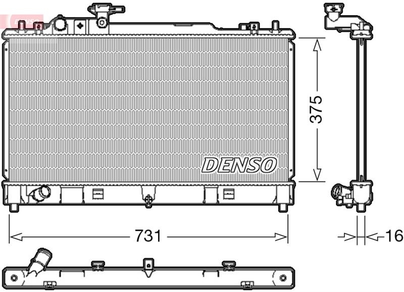 RADİATOR. ENGİNE COOLİNG MAZDA 6 07-13
