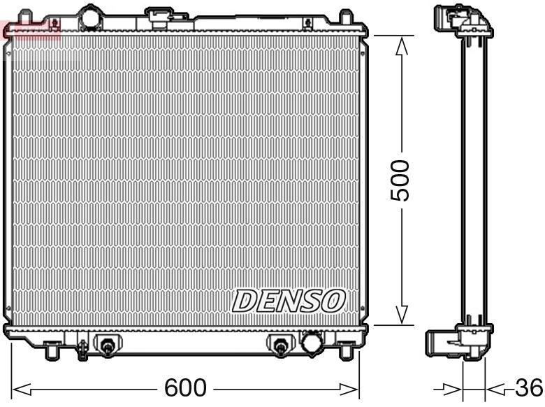 RADİATOR. ENGİNE COOLİNG MITSUBISHI PAJERO II 90-00