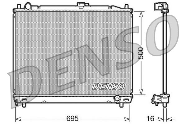 RADİATOR. ENGİNE COOLİNG MITSUBISHI PAJERO II 90-00