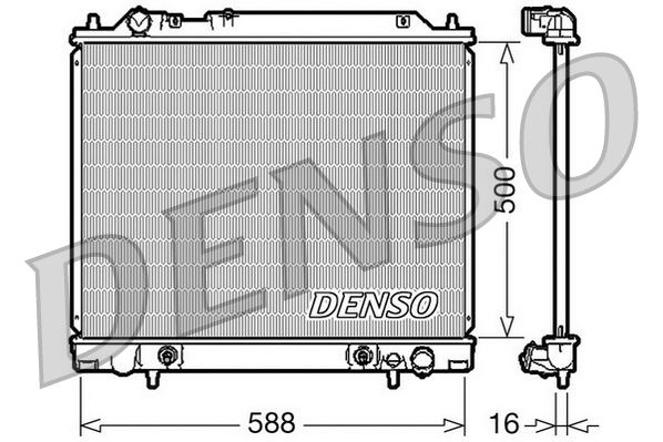 RADİATOR. ENGİNE COOLİNG MITSUBISHI DELICA 86-06