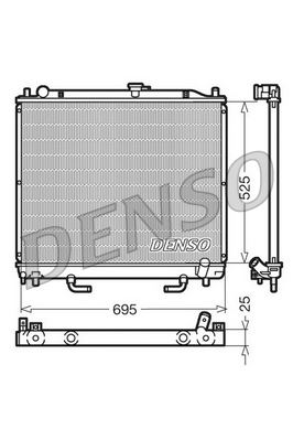 RADİATOR. ENGİNE COOLİNG MITSUBISHI PAJERO III 00-07