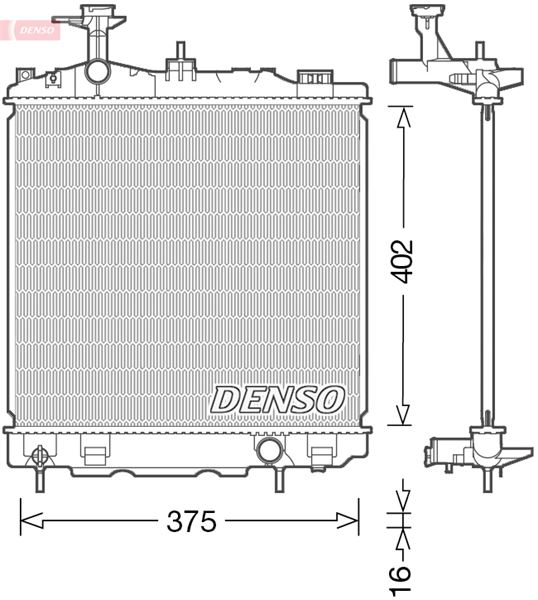 RADİATOR. ENGİNE COOLİNG MITSUBISHI SPACE STAR / MIRAGE 12-