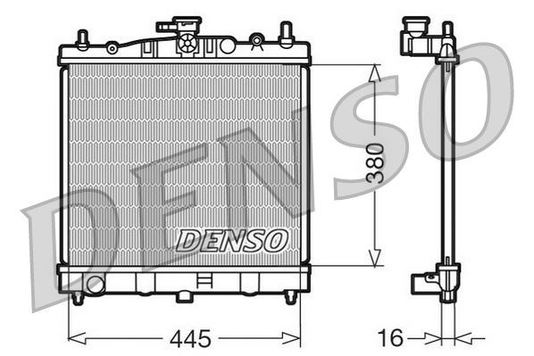 RADİATOR. ENGİNE COOLİNG NISSAN MICRA III K12 03-10