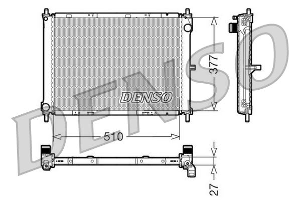 RADİATOR. ENGİNE COOLİNG NISSAN MICRA III K12 03-10