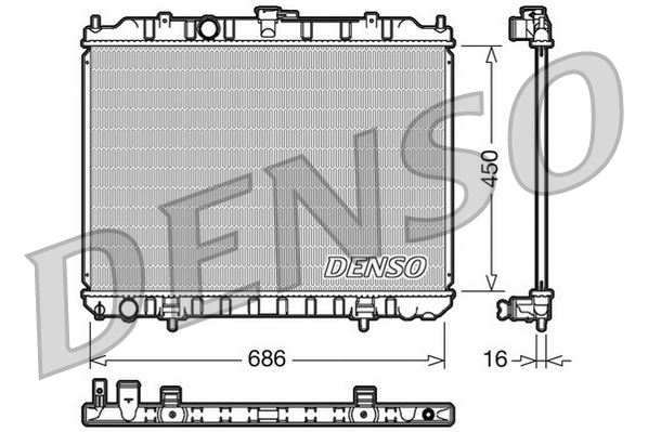 RADİATOR. ENGİNE COOLİNG NISSAN X-TRAIL T30 01-13