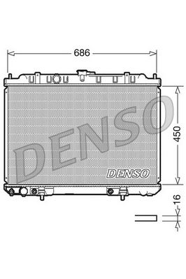 RADİATOR. ENGİNE COOLİNG NISSAN X-TRAIL T30 01-13