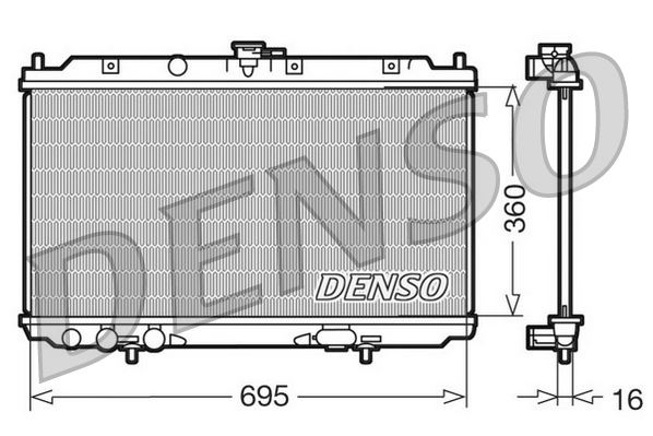 RADİATOR. ENGİNE COOLİNG NISSAN ALMERA II 00-06