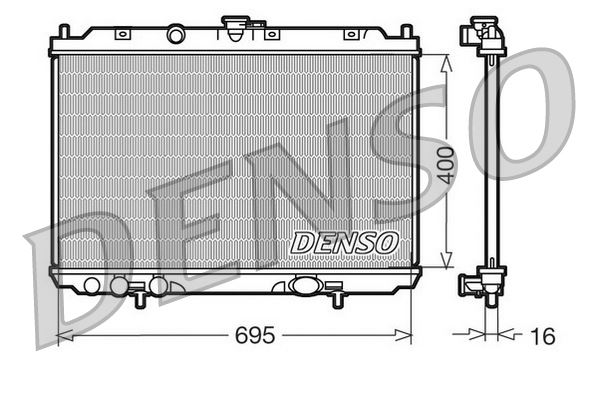 RADİATOR. ENGİNE COOLİNG NISSAN ALMERA TINO 00-06