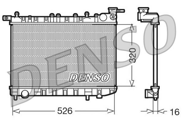 RADİATOR. ENGİNE COOLİNG NISSAN ALMERA I 95-00