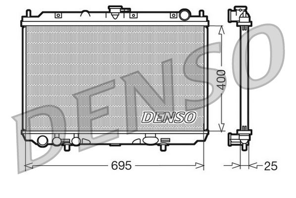 RADİATOR. ENGİNE COOLİNG NISSAN ALMERA TINO 00-06