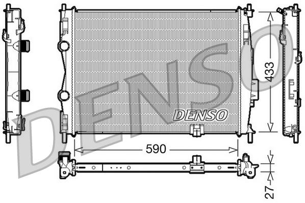 RADİATOR. ENGİNE COOLİNG NISSAN QASHQAI I 2 07-13
